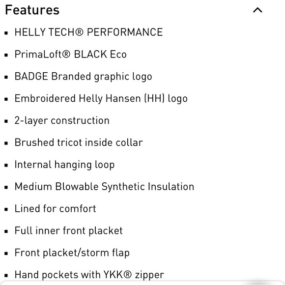 NWT Helly Hansen Apres Ski Varsity Jacket Deep Fjord Denim size medium - Picture 14 of 16